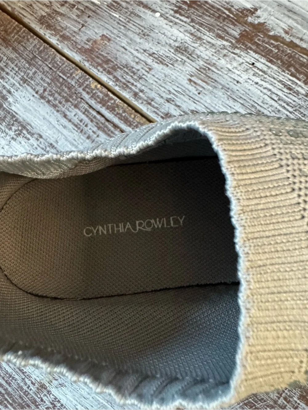 Cynthia Rowley Gray Slip-On Sneakers with Sparkle